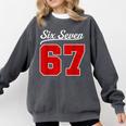 Number 67 Numbered Six Seven Baseball Jersey Style Team 67 Comfort Colors Sweatshirt Pepper Number 67 Numbered Six Seven Baseball Jersey Style Team 67 Comfort Colors Sweatshirt Pepper