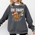 Oh Snap Gingerbreadman Christmas Baseball Humor Comfort Colors Sweatshirt Pepper Oh Snap Gingerbreadman Christmas Baseball Humor Comfort Colors Sweatshirt Pepper