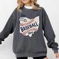 Ohio Baseball Mom Comfort Colors Sweatshirt Pepper Ohio Baseball Mom Comfort Colors Sweatshirt Pepper