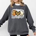 Peace Love Baseball Mom Leopard Print Mother's Day Comfort Colors Sweatshirt Pepper Peace Love Baseball Mom Leopard Print Mother's Day Comfort Colors Sweatshirt Pepper