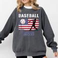Proud Baseball MOM USA American Flag Family Game Day Comfort Colors Sweatshirt Pepper Proud Baseball MOM USA American Flag Family Game Day Comfort Colors Sweatshirt Pepper