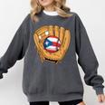 Puerto Rican Flag Baseball Player Boricua Pride Beisbol PR Comfort Colors Sweatshirt Pepper Puerto Rican Flag Baseball Player Boricua Pride Beisbol PR Comfort Colors Sweatshirt Pepper