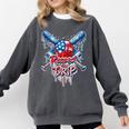 Respect The Drip Baseball American Flag Ice Cream Drip Youth Comfort Colors Sweatshirt Pepper Respect The Drip Baseball American Flag Ice Cream Drip Youth Comfort Colors Sweatshirt Pepper