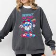 Respect The Drip Baseball Bat Sunglasses Mascot Comfort Colors Sweatshirt Pepper Respect The Drip Baseball Bat Sunglasses Mascot Comfort Colors Sweatshirt Pepper