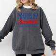Retro Baseball Mom Mother's Day Weekend Forecast Baseball Comfort Colors Sweatshirt Pepper Retro Baseball Mom Mother's Day Weekend Forecast Baseball Comfort Colors Sweatshirt Pepper