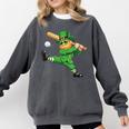 Retro Leprechaun Baseball St Patricks Day Sport Men Boy Kids Comfort Colors Sweatshirt Pepper Retro Leprechaun Baseball St Patricks Day Sport Men Boy Kids Comfort Colors Sweatshirt Pepper