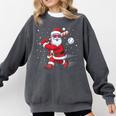 Santa Baseball Christmas Pajamas Xmas Men Kids Boys Comfort Colors Sweatshirt Pepper