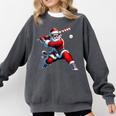Santa Playing Baseball Men Boys Christmas Baseball Player Comfort Colors Sweatshirt Pepper Santa Playing Baseball Men Boys Christmas Baseball Player Comfort Colors Sweatshirt Pepper