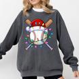 Santa Sports Christmas Baseball Player Comfort Colors Sweatshirt Pepper Santa Sports Christmas Baseball Player Comfort Colors Sweatshirt Pepper