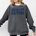 Schlitt Happens NY Bronx I Heart Baseball Apparel Comfort Colors Sweatshirt Pepper