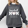 Senior Mom Baseball Player Son Senior Baseball Mom 2024 Comfort Colors Sweatshirt Pepper