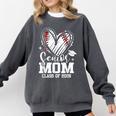 Senior Mom Class Of 2026 Baseball Graduation Heart Comfort Colors Sweatshirt Pepper