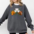 Shamrock Baseball Basketball Football St Patricks Day Comfort Colors Sweatshirt Pepper Shamrock Baseball Basketball Football St Patricks Day Comfort Colors Sweatshirt Pepper