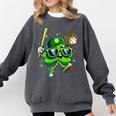 Shamrock Lucky Clover Baseball Patricks Day Family Matching Comfort Colors Sweatshirt Pepper Shamrock Lucky Clover Baseball Patricks Day Family Matching Comfort Colors Sweatshirt Pepper