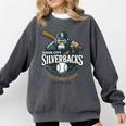 Sioux City Silverbacks Retro Minor League Baseball Comfort Colors Sweatshirt Pepper