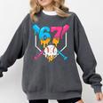 Six Seven Baseball Ice Cream Drip Cool 67 Gen Alpha Slang Comfort Colors Sweatshirt Pepper Six Seven Baseball Ice Cream Drip Cool 67 Gen Alpha Slang Comfort Colors Sweatshirt Pepper