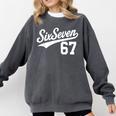 Six Seven Baseball Style Number 67 Sports Slang Meme Kids Comfort Colors Sweatshirt Pepper Six Seven Baseball Style Number 67 Sports Slang Meme Kids Comfort Colors Sweatshirt Pepper