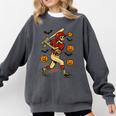 Skeleton Halloween Baseball Boys Men Kids Toddler Comfort Colors Sweatshirt Pepper Skeleton Halloween Baseball Boys Men Kids Toddler Comfort Colors Sweatshirt Pepper