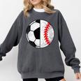 Soccer Baseball Player Soccer Baseball Mom Comfort Colors Sweatshirt Pepper