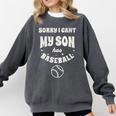 My Son Has Baseball Baseball Mom Mother's Day Sports Retro Comfort Colors Sweatshirt Pepper