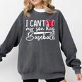 My Son Has Baseball Sports Player Baseball Mom Women Comfort Colors Sweatshirt Pepper