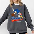 Sonic The Hedgehog Sonic Baseball Est 1991 Comfort Colors Sweatshirt Pepper Sonic The Hedgehog Sonic Baseball Est 1991 Comfort Colors Sweatshirt Pepper