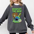 Spooky Zombie Respect The Drip Baseball Halloween Comfort Colors Sweatshirt Pepper Spooky Zombie Respect The Drip Baseball Halloween Comfort Colors Sweatshirt Pepper