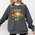 Spring Training 2026 Retro Baseball Palm Cactus Comfort Colors Sweatshirt Pepper