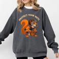 Squirell Baseball Catcher Player Joke Tee Protect Your Nuts Comfort Colors Sweatshirt Pepper Squirell Baseball Catcher Player Joke Tee Protect Your Nuts Comfort Colors Sweatshirt Pepper
