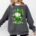 St Patrick Day Baseball Drip Ice Cream Baseball Comfort Colors Sweatshirt Pepper St Patrick Day Baseball Drip Ice Cream Baseball Comfort Colors Sweatshirt Pepper