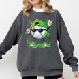 St Patrick Day Baseball Drip Ice Cream Baseball Player Men Comfort Colors Sweatshirt Pepper St Patrick Day Baseball Drip Ice Cream Baseball Player Men Comfort Colors Sweatshirt Pepper