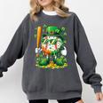 St Patricks Day Baseball Ice Cream Baseball Player Cartoon Comfort Colors Sweatshirt Pepper St Patricks Day Baseball Ice Cream Baseball Player Cartoon Comfort Colors Sweatshirt Pepper