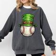 St Patricks Day Baseball Player Leprechaun Hat Men Boys Kids Comfort Colors Sweatshirt Pepper St Patricks Day Baseball Player Leprechaun Hat Men Boys Kids Comfort Colors Sweatshirt Pepper