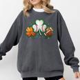 St Patricks Day Shamrock Sports Baseball Basketball Football Comfort Colors Sweatshirt Pepper St Patricks Day Shamrock Sports Baseball Basketball Football Comfort Colors Sweatshirt Pepper