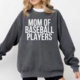Stressed Baseball Mom Son Daughter Proud Mother's Day Comfort Colors Sweatshirt Pepper