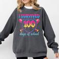 I Survived 100 Days Of School Baseball 100th Day Kids Girls Comfort Colors Sweatshirt Pepper I Survived 100 Days Of School Baseball 100th Day Kids Girls Comfort Colors Sweatshirt Pepper