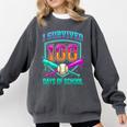 I Survived 100 Days Of School Baseball Drip Comfort Colors Sweatshirt Pepper I Survived 100 Days Of School Baseball Drip Comfort Colors Sweatshirt Pepper