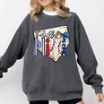 T-Ball Mimi Baseball Mom Game Day Comfort Colors Sweatshirt Pepper