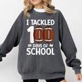 I Tackled 100 Days Of School Baseball Player Kids Teacher Comfort Colors Sweatshirt Pepper I Tackled 100 Days Of School Baseball Player Kids Teacher Comfort Colors Sweatshirt Pepper