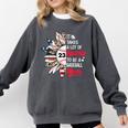 It Takes A Lot Of Sparkle To Be A Baseball Mom Comfort Colors Sweatshirt Pepper