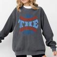 Tis The Season Baseball Mom Enthusiast Joy Comfort Colors Sweatshirt Pepper