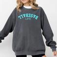 Upside Down Baseball Life Game Day Boys Girls Youth Comfort Colors Sweatshirt Pepper