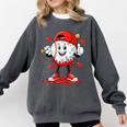 Valentine Baseball Heart Sports Men Boys Kid Comfort Colors Sweatshirt Pepper