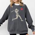 Valentines Day Baseball Batter Silhouette Heart Men Boy Kids Comfort Colors Sweatshirt Pepper Valentines Day Baseball Batter Silhouette Heart Men Boy Kids Comfort Colors Sweatshirt Pepper