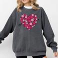 Valentine's Day Baseball Heart Softball Player Sports Lover Comfort Colors Sweatshirt Pepper Valentine's Day Baseball Heart Softball Player Sports Lover Comfort Colors Sweatshirt Pepper