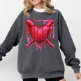 Valentines Day Baseball Red Heart Dab Boys Girls Kids Comfort Colors Sweatshirt Pepper Valentines Day Baseball Red Heart Dab Boys Girls Kids Comfort Colors Sweatshirt Pepper