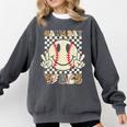 Women Kids Baseball Game Day Vibes Smile Baseball Mom Comfort Colors Sweatshirt Pepper Women Kids Baseball Game Day Vibes Smile Baseball Mom Comfort Colors Sweatshirt Pepper