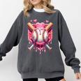 Women's Valentines Day Baseball Boys Ice Cream Drip Heart Youth Kids Comfort Colors Sweatshirt Pepper Women's Valentines Day Baseball Boys Ice Cream Drip Heart Youth Kids Comfort Colors Sweatshirt Pepper