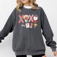 XOXO Physical Education Valentines Day Baseball Football Men Comfort Colors Sweatshirt Pepper