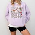 100 Days Of School Baseball 100th Day Of School Coquette Bow Comfort Colors Sweatshirt Crimson 100 Days Of School Baseball 100th Day Of School Coquette Bow Comfort Colors Sweatshirt Crimson